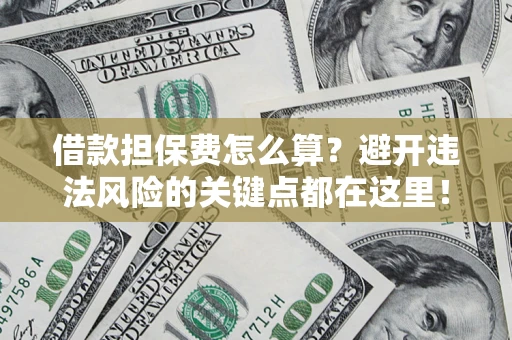 济南借款担保费怎么算？避开违法风险的关键点都在这里！