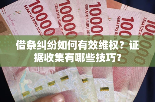 济南借条纠纷如何有效维权？证据收集有哪些技巧？